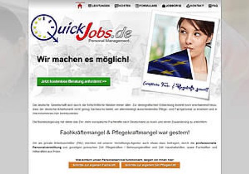 Webseiten ReLaunch www.QuickJobs.de (2015)